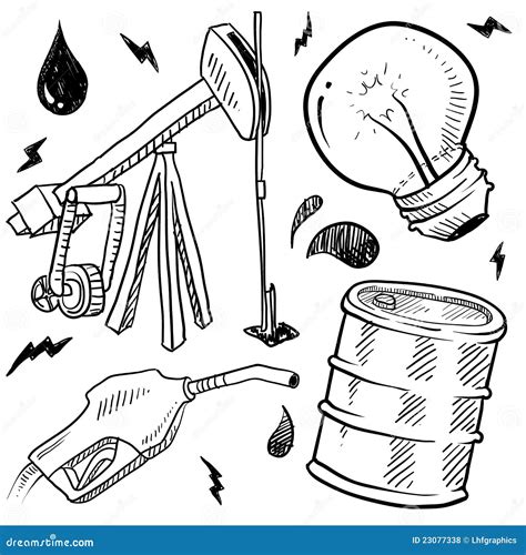fossil fuels drawing